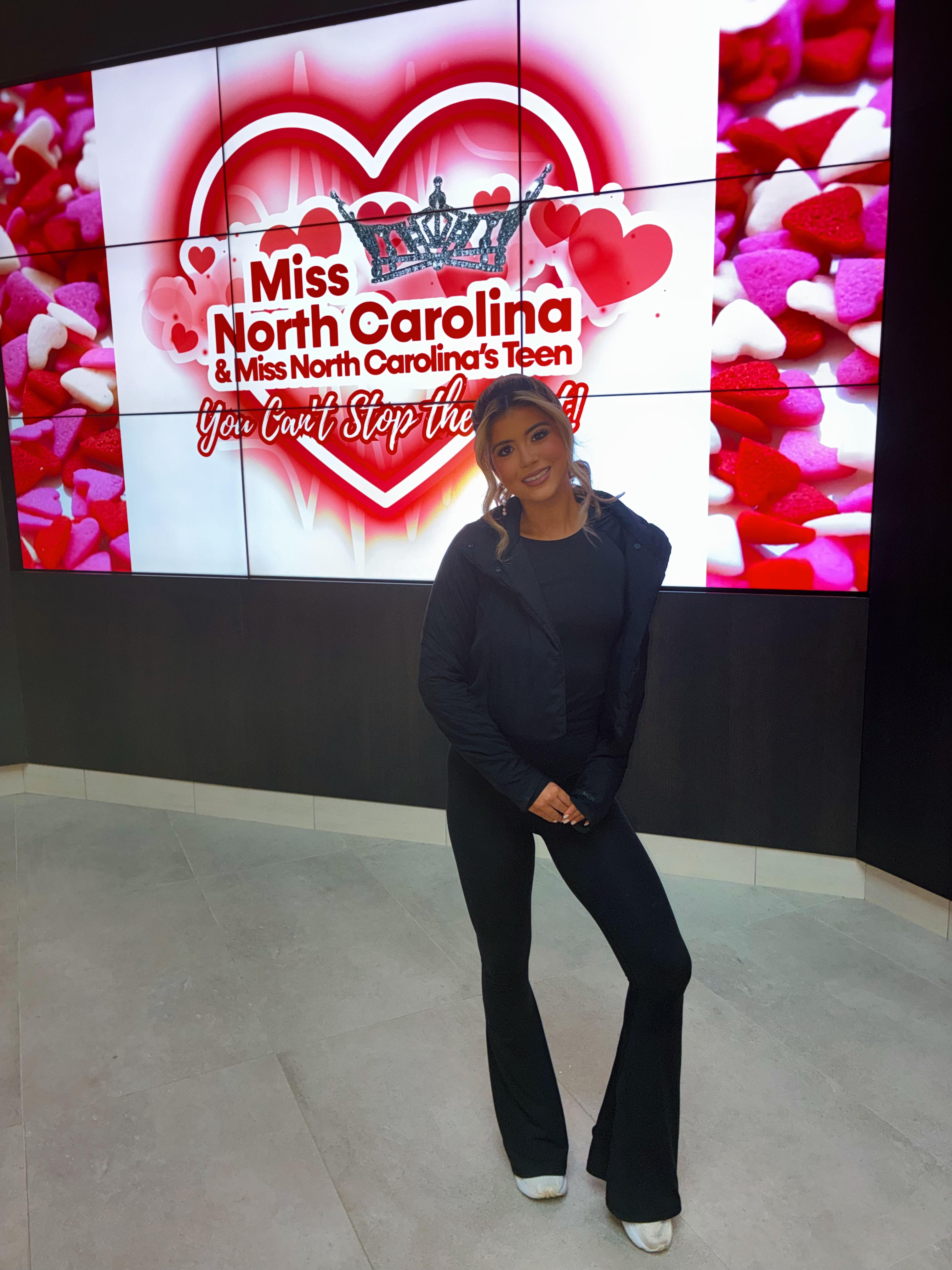 Gianna Buff at the Miss North Carolina display